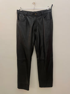 Pantalone in pelle vintage taglia 54 (ita)