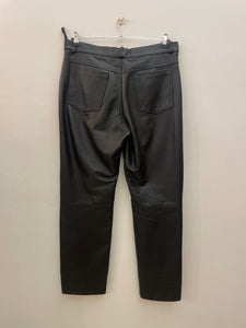 Pantalone in pelle vintage taglia 54 (ita)