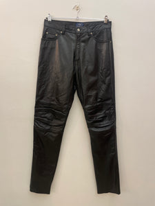 Pantalone in pelle cinque tasche vintage taglia 34
