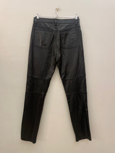 Pantalone in pelle cinque tasche vintage taglia 34