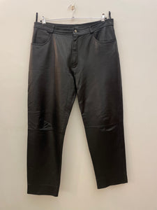 Pantalone in pelle cinque tasche vintage taglia 54 (ita)