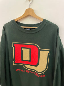 Felpa Denver University vintage taglia L
