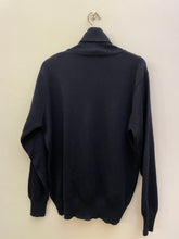 Carica l&#39;immagine nel visualizzatore di Gallery, Maglione dolcevita blu navy vintage taglia M
