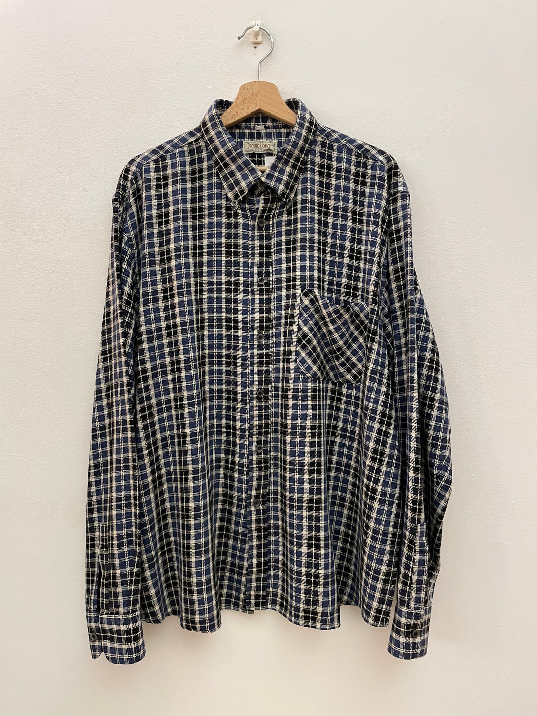 Camicia a quadri aperta sui lati vintage taglia XL