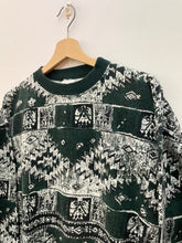 Carica l&#39;immagine nel visualizzatore di Gallery, Felpa motivi geometrici aztec vintage taglia M
