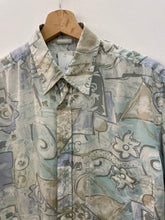 Carica l&#39;immagine nel visualizzatore di Gallery, Camicia fantasia in pura seta vintage taglia L
