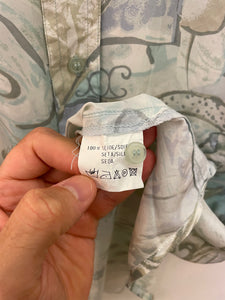 Camicia fantasia in pura seta vintage taglia L