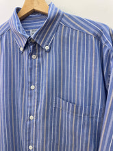 Carica l&#39;immagine nel visualizzatore di Gallery, Camicia a righe botton down vintage taglia L
