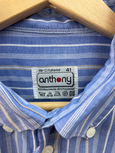 Carica l&#39;immagine nel visualizzatore di Gallery, Camicia a righe botton down vintage taglia L
