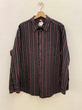 Carica l&#39;immagine nel visualizzatore di Gallery, Camicia a righe plissé vintage taglia L
