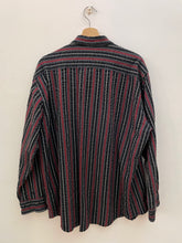 Carica l&#39;immagine nel visualizzatore di Gallery, Camicia a righe plissé vintage taglia L

