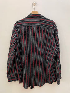 Camicia a righe plissé vintage taglia L