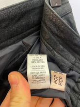 Carica l&#39;immagine nel visualizzatore di Gallery, Pantalone in vera pelle nera vintage taglia W 33

